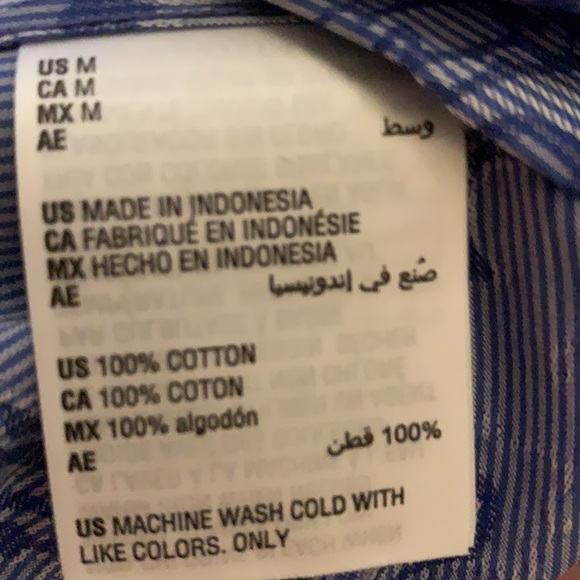 NWT TASSO ELBA MENS BLUE PAISLEY BUTTON UP SHIRT - Picture 7 of 8